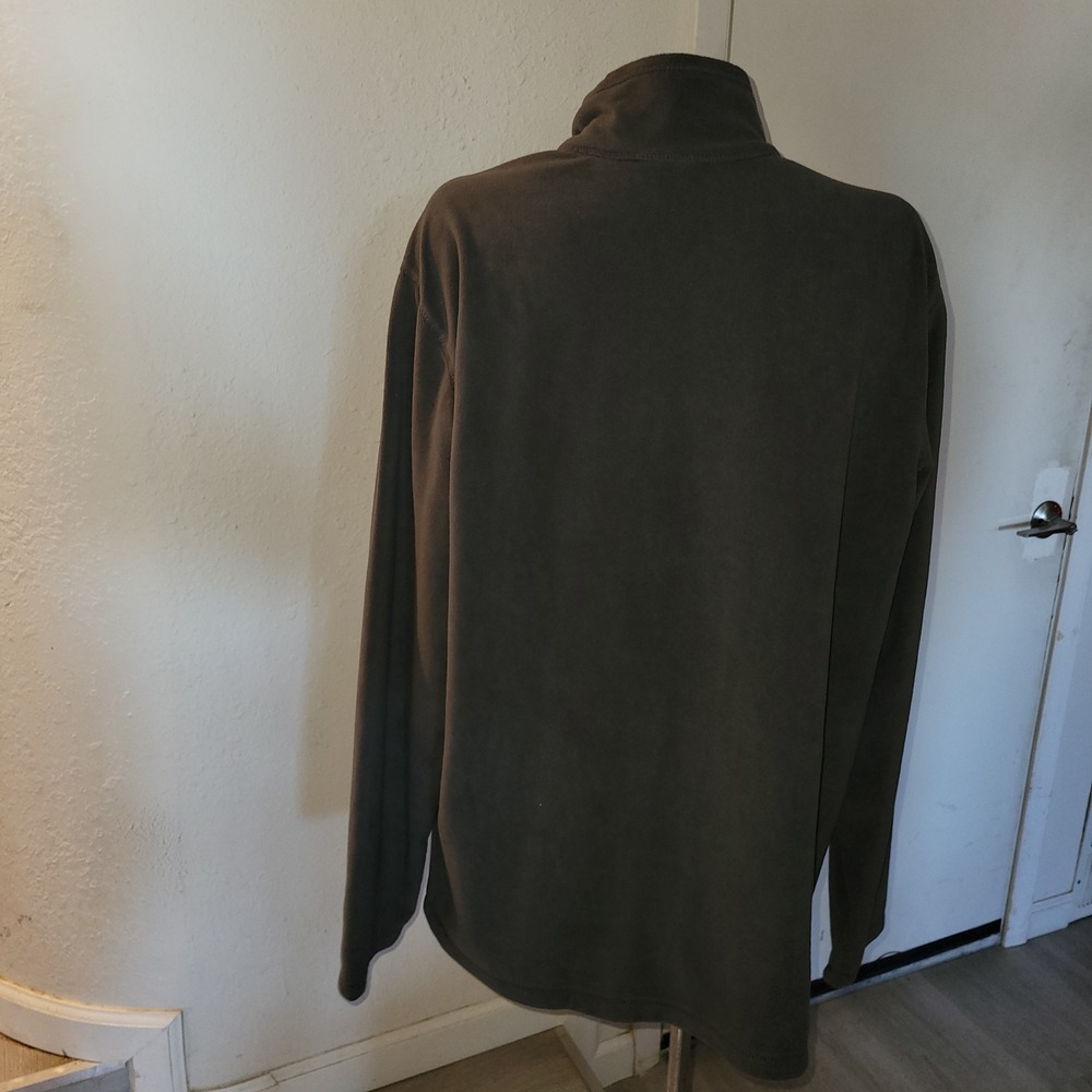 Eddie Bauer Mens Txl Gray Fleece 1/4 Zip Long Sleeve Pullover Shirt outdoor cozy - Picture 5 of 8